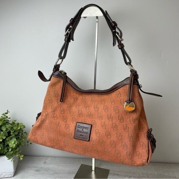 DOONEY & Bourke Signature Monogram Single Strap Shoulder Bag - Picture 1 of 15